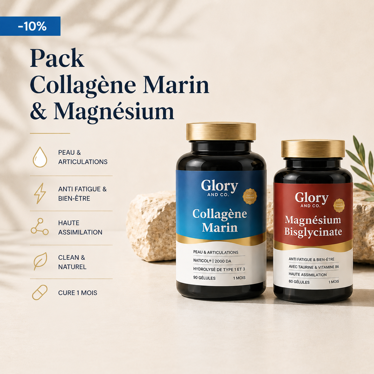Pack Bien-Être — Magnésium bisglycinate + Collagène Marin