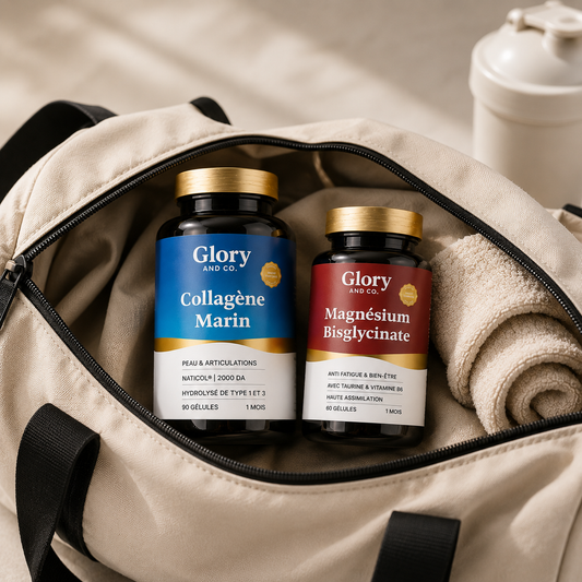 Deux compléments. Une routine. Un bien-être qui change vraiment - Glory and co.